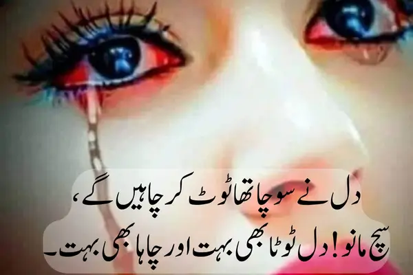 Top 50+ Best Broken Heart Sad Shayari in Hindi 2025 دل نے سوچا تھا ٹوٹ کر چاہیں گے،
سچ مانو! دل ٹوٹا بھی بہت اور چاہا بھی بہت۔