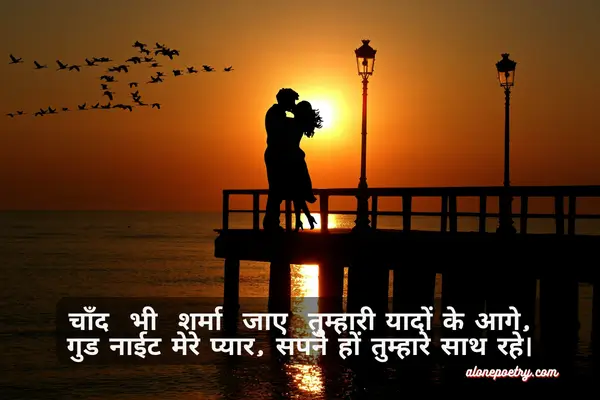 True Love Good Night Romantic Shayari