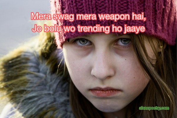 Attitude Shayari in English for Girl